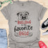 My bulldog is my favorite child - V2 - Hand Drawn T-Shirt